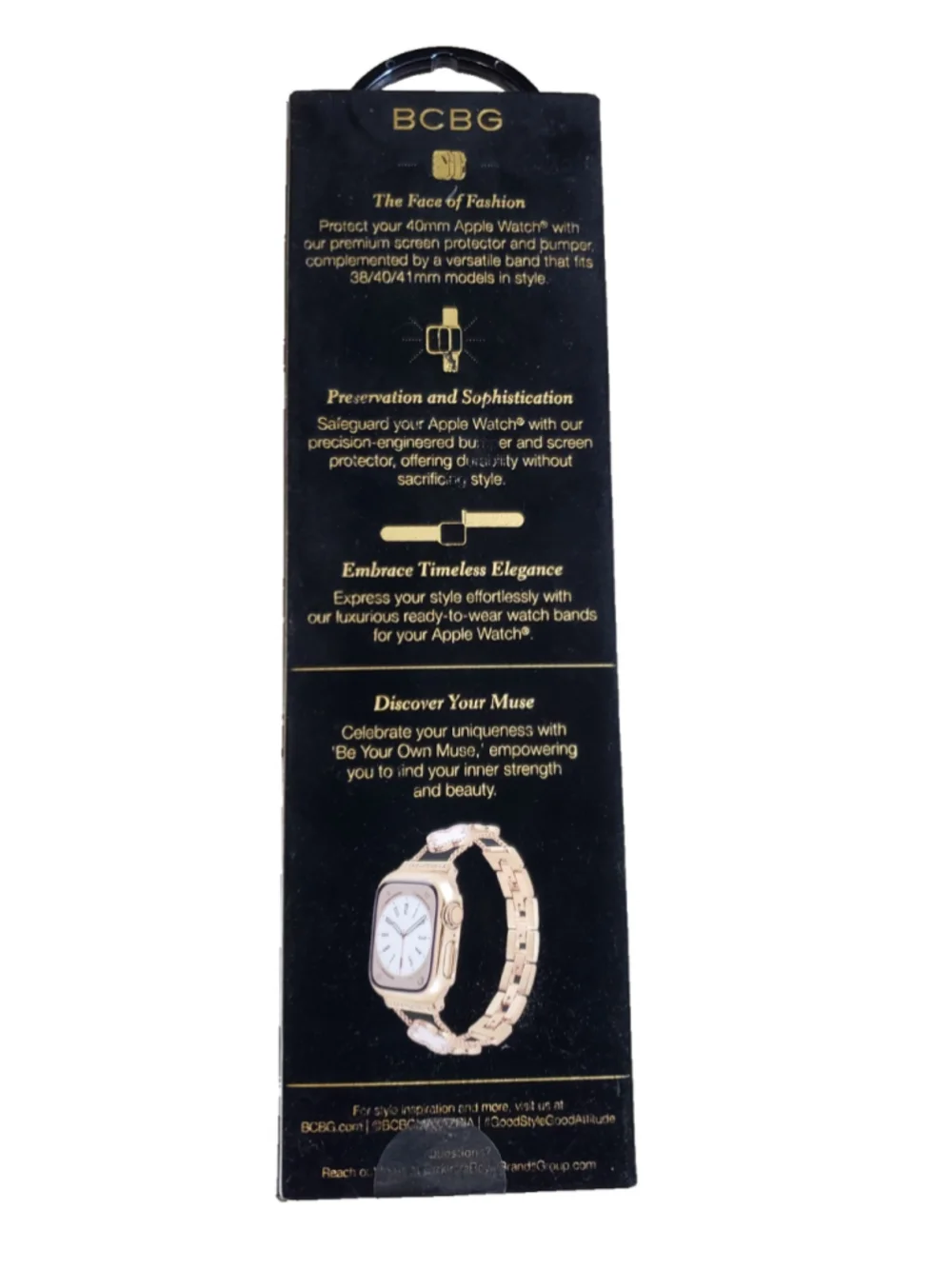BCBG Apple Watch Band 38mm 40mm 41mm Clover New In Box